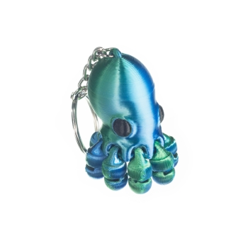 Ośmiornica niebiesko-zielona - brelok do kluczy